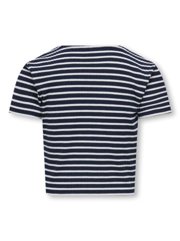 KIDS ONLY Koszulka dzianinowa w kolorze biało-czarnym