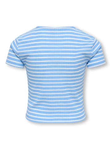 KIDS ONLY Shirt "Nella" in Hellblau/ Weiß