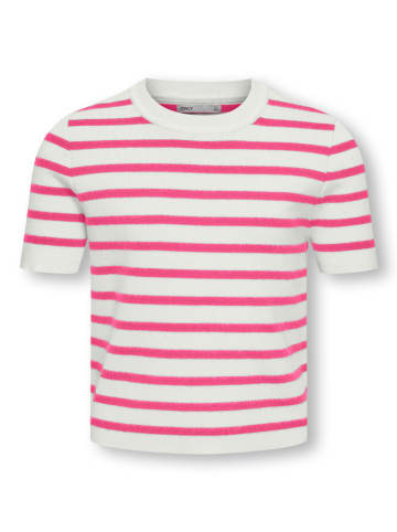 KIDS ONLY Sweter "Fie" w kolorze biało-różowym