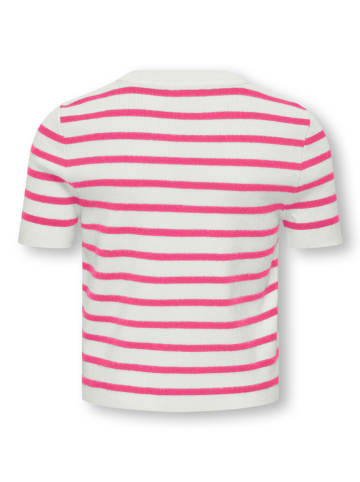 KIDS ONLY Sweter "Fie" w kolorze biało-różowym