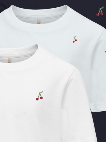 KIDS ONLY Koszulki (3 szt.) "Rex" w kolorze biało-czarnym