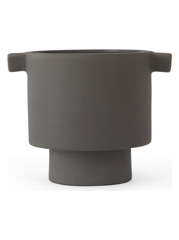 OYOY living design Blumentopf "Inka Kana" in Grau - (H)10,5 x Ø 10,5 cm