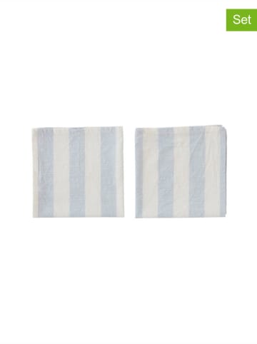 OYOY living design Serwetki (2 szt.) w kolorze błękitnym - 45 x 45 cm