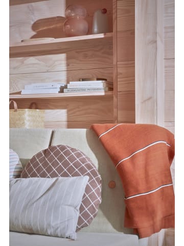 OYOY living design Plaid "Rivi" terracotta - (L)184 x (B)134 cm