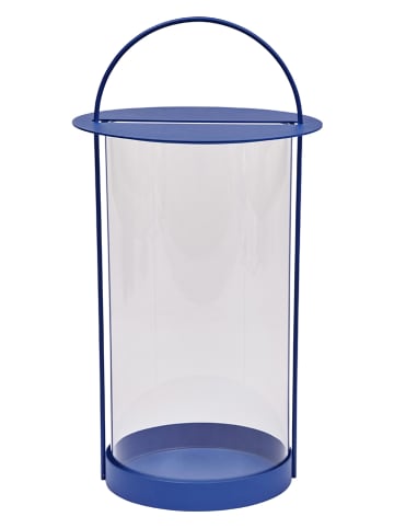 OYOY Laterne "Maki" in Blau - (H)48 x Ø 25 cm