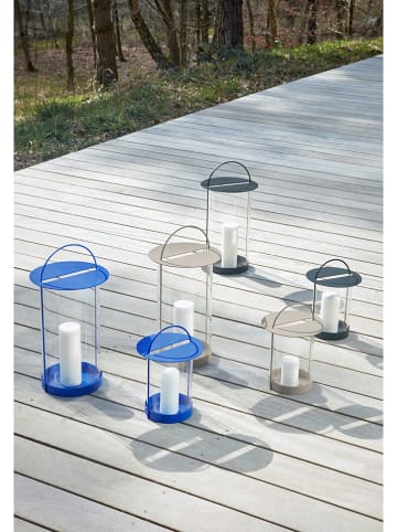 OYOY Laterne "Maki" in Blau - (H)48 x Ø 25 cm