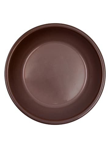 OYOY 2er-Set: Suppenteller "Yuka" in Braun - Ø 19 cm