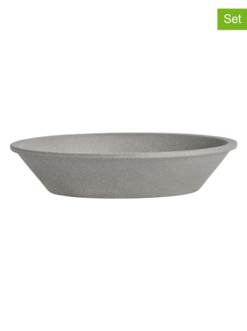 OYOY 2-delige set: soepborden "Yuka" grijs - Ø 19 cm