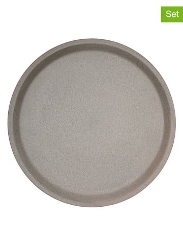 OYOY 2-delige set: dinerborden "Yuka" grijs - Ø 27 cm