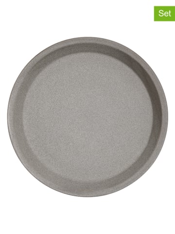 OYOY 2-delige set: dessertborden "Yuka" grijs - Ø 22 cm