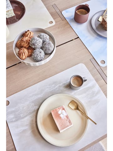 OYOY 2er-Set: Dessertteller "Yuka" in Beige - Ø 22 cm