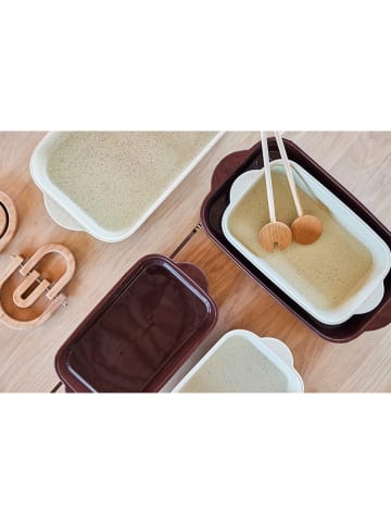 OYOY living design Auflaufform "Yuka" in Braun - (L)32 x (B)17,5 x (H)7 cm