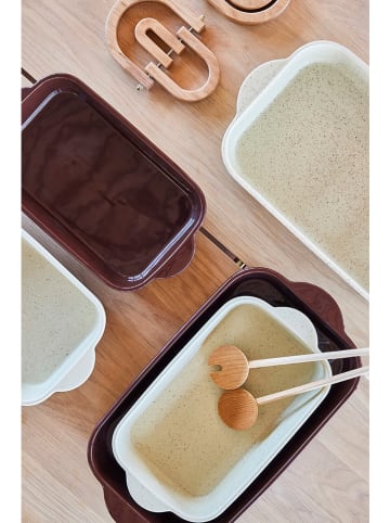 OYOY living design Ovenschaal "Yuka" beige - (L)40 x (B)22 x (H)7,7 cm