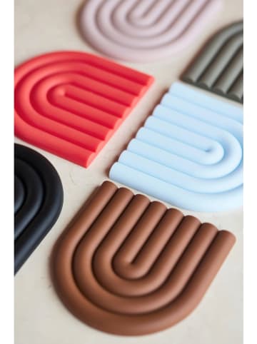 OYOY living design Untersetzer "Rainbow" in Rot - (H)1,2 x (L)15 x (B)15 cm