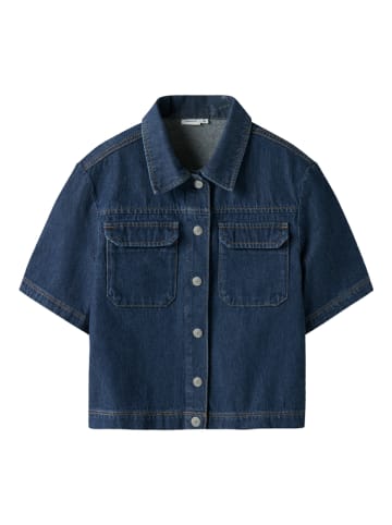 name it Spijkerblouse "Lea" donkerblauw