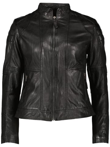 7eleven Skórzana kurtka "Begona" w kolorze czarnym