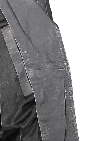 Buffalo Skórzana kurtka w kolorze szarym