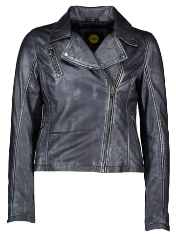 Buffalo Lederjacke in Blau