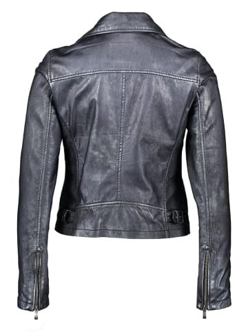 Buffalo Lederjacke in Blau