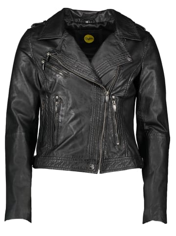 Buffalo Skórzana kurtka w kolorze czarnym