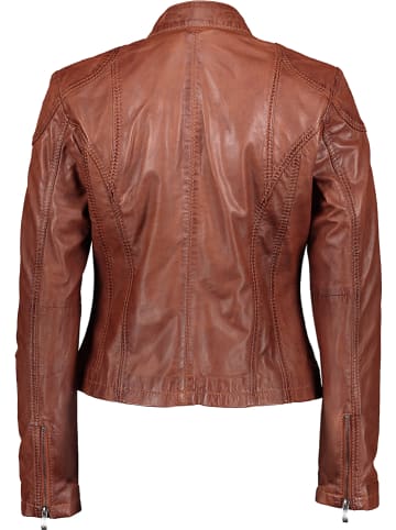 Buffalo Skórzana kurtka w kolorze karmelowym