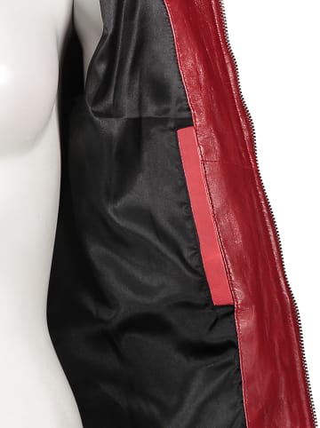 Buffalo Skórzana kurtka w kolorze czerwonym