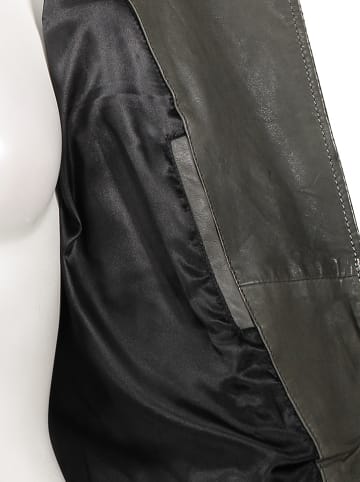 Buffalo Lederjacke in Oliv