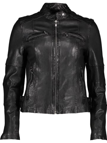 Buffalo Lederjacke in Schwarz