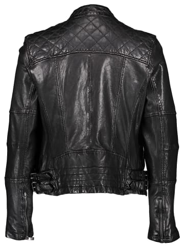 Buffalo Lederjacke in Schwarz