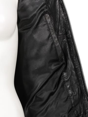Buffalo Lederjacke in Schwarz