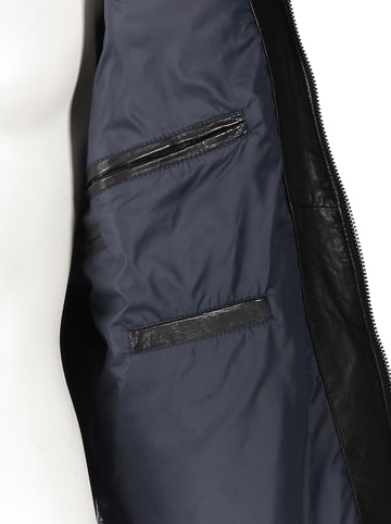 Bugatti Leren jas zwart