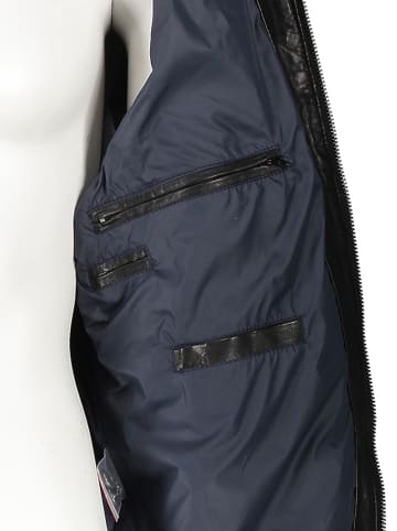 Bugatti Leren jas zwart