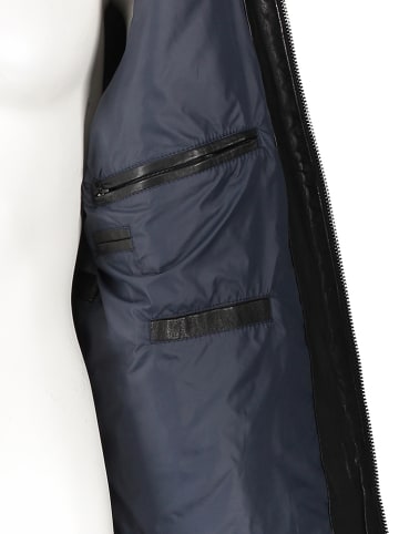 Bugatti Leren jas zwart