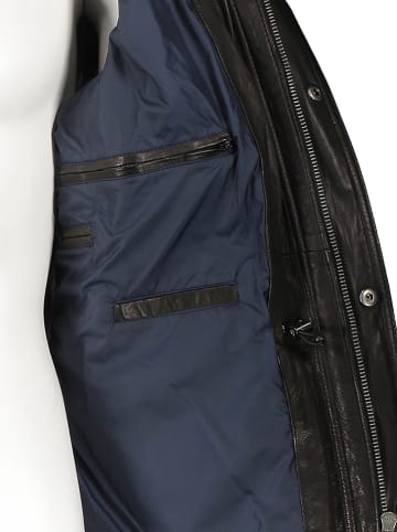 Bugatti Leren jas zwart