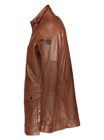 Bugatti Skórzana kurtka w kolorze jasnobrązowym