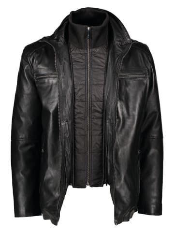 Bugatti Leren jas zwart