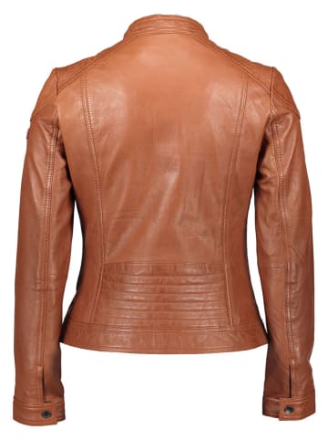 Bugatti Skórzana kurtka w kolorze jasnobrązowym