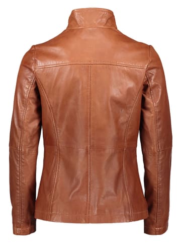 Bugatti Skórzana kurtka w kolorze jasnobrązowym