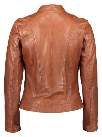 Bugatti Skórzana kurtka w kolorze jasnobrązowym