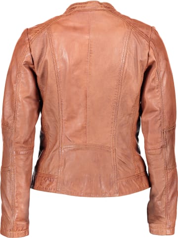 7eleven Skórzana kurtka "Colin" w kolorze karmelowym