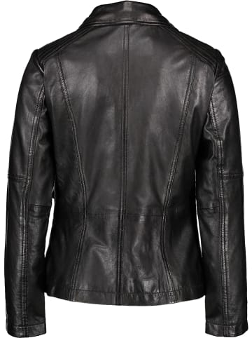 7eleven Skórzana kurtka w kolorze czarnym