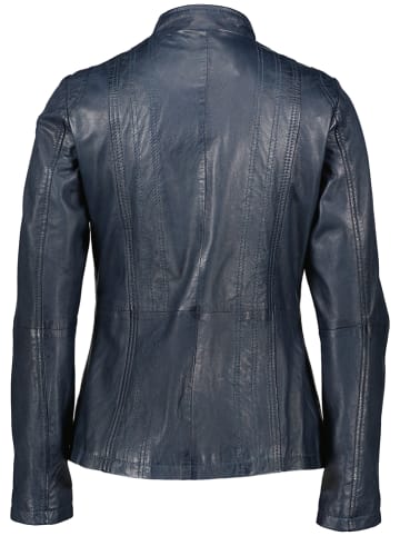 7eleven Leren jas "Flaviana" donkerblauw