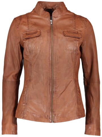 7eleven Leren jas "Flaviana" lichtbruin