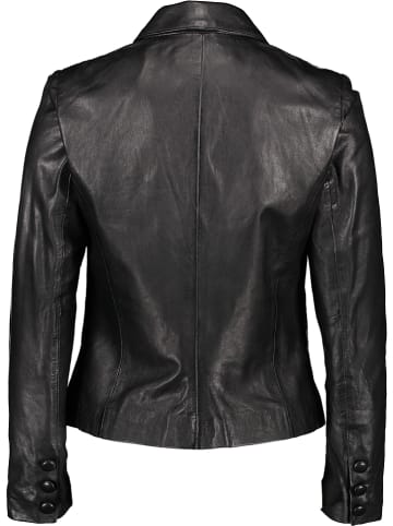 7eleven Skórzana kurtka w kolorze czarnym