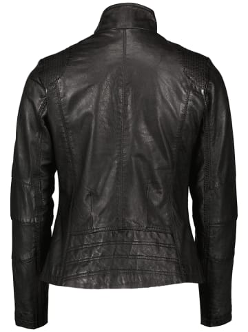 7eleven Skórzana kurtka "Jeany" w kolorze czarnym