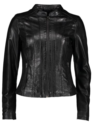 7eleven Leren jas "Lana" zwart