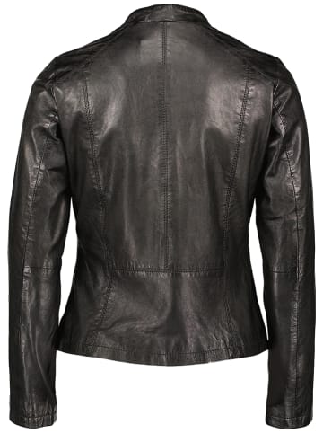 7eleven Lederjacke "Leika" in Schwarz