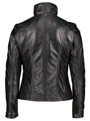 7eleven Lederjacke in Schwarz