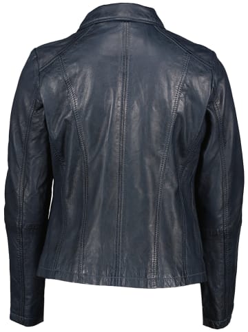 7eleven Lederjacke "Pada" in Dunkelblau