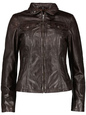 7eleven Lederjacke "Peru" in Dunkelbraun